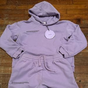 Kids Pangaia lavender sweatsuit